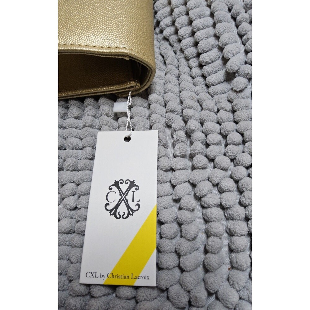 CXL By Christian Lacroix Gold Clutch With Detachable Chain  Bag NWT ($78) - Picture 8 of 11